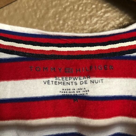 Tommy Hilfiger Red White Blue Striped Top - Picture 4 of 5